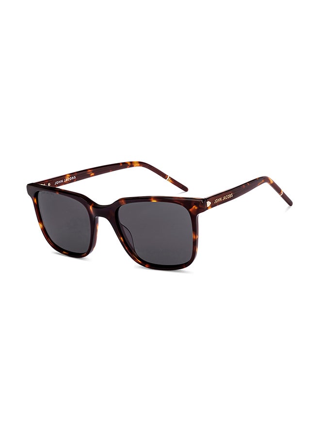 John Jacobs Unisex John Jacobs | Tortoise - Grey | Full Rim Square Stylish & Premium UV Protected Sunglasses | JJ Acetate | Polarized and 100% UV Protected | Men & Women | Extra Wide | JJ S17342 - Image 1