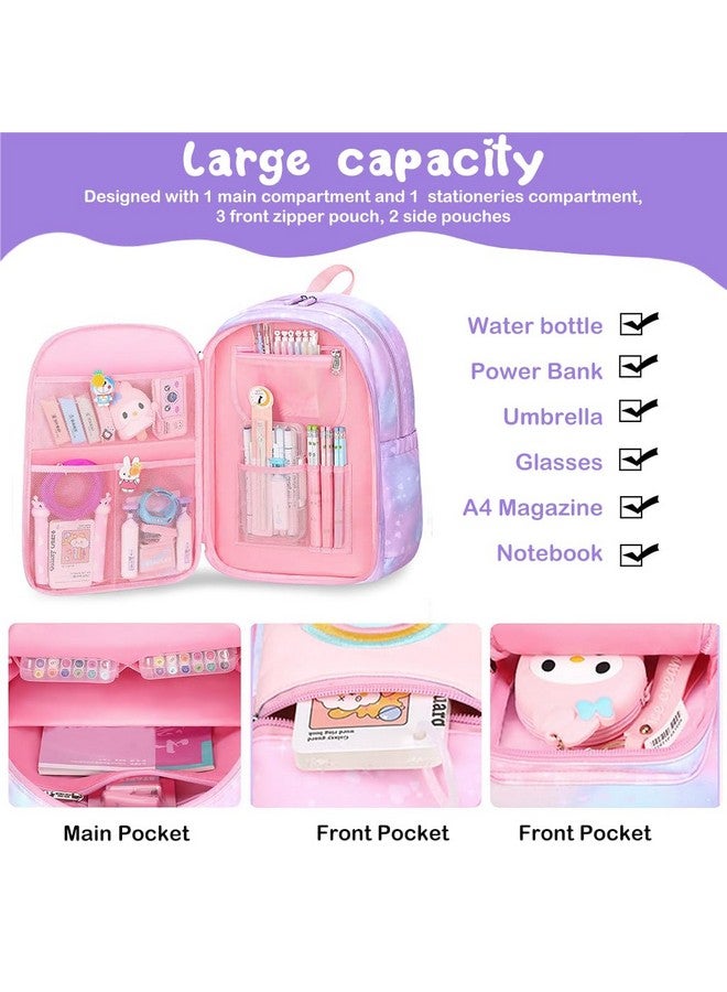 PALAY PALAY School Backpacks For Girls Gift Backpack For Kids 6-12 Years Old,Pink - Image 3