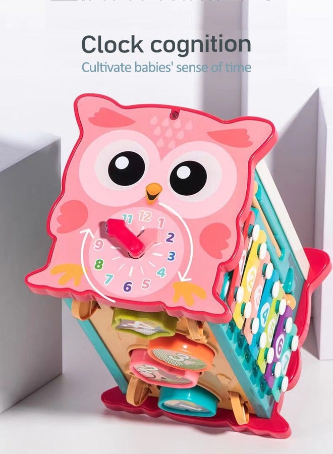 New Baby Montessori Toys Magnetic Fishing Owl Cube Learning Educational Clock Hammer Game with Music Puzzle for Kids Gift  - Image 5