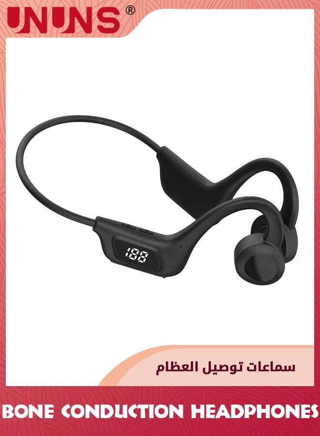 UNUNS Bone Conduction Headphones,Bluetooth 5.2 Air Conduction Headphones,Wireless Open Ear Earphones,Stereo Surround,Waterproof Sports Headset For Running Yoga Cycling Gym,Noise Reduction Headset  - Image 1