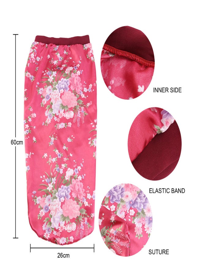 Long Satin Bonnet Sleep Cap Silky Night Hat Extra Long Double Layer Elastic Band for Women Curly Braids Dreadlocks Long Hair - Image 3
