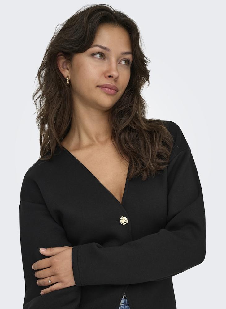 ONLY Onlnaomi Buttoned Long Sleeve Cardigan - Image 4