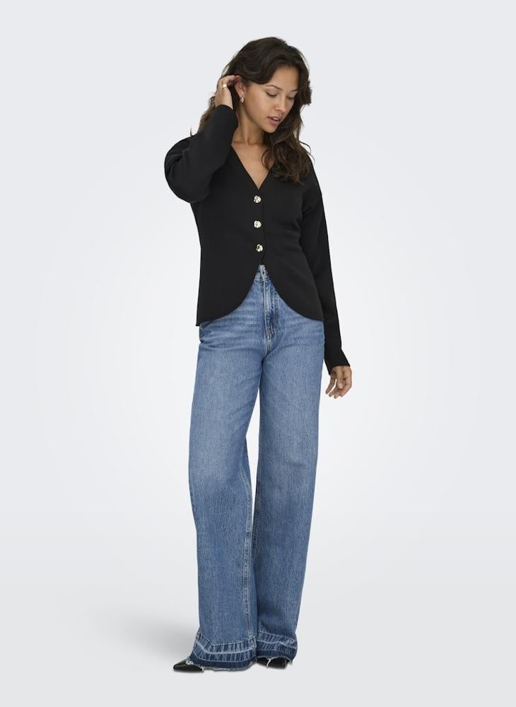 ONLY Onlnaomi Buttoned Long Sleeve Cardigan - Image 5