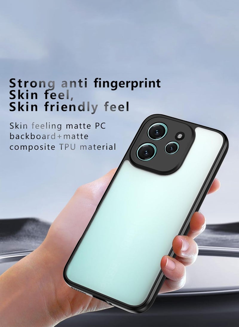 Wtech Oppo Reno15 Pro 5G 2025 Premium Hybrid TPU Silicone with Raised Armour Bumpers Slim Case Cover (MCAPSA) - Clear/Black - Image 2