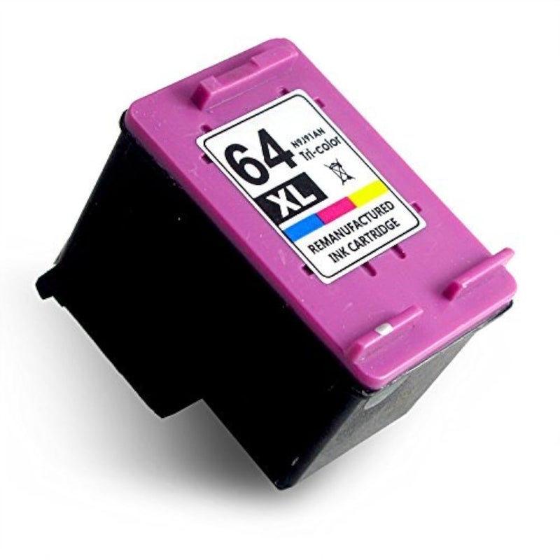 OCProducts Refilled Ink Cartridge Replacement for HP 64 64XL ( Color , 1 pk )