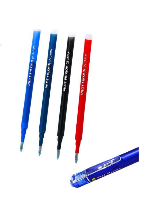 Pilot Frixion Ball Clicker Retractable Erasable Gel Pen, Fine Point 0.5Mm, Black/Blue Ink, Pack Of 5 - Image 2