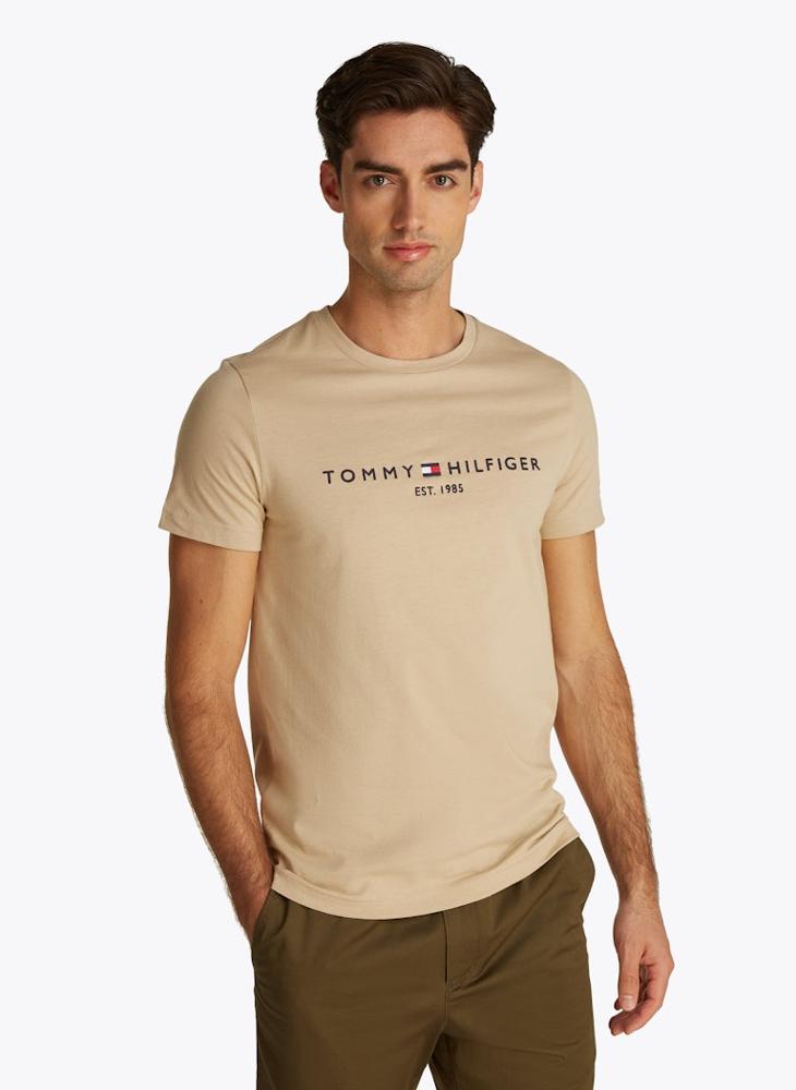TOMMY HILFIGER - Slim T-Shirt With Embroidered Logo - Image 1