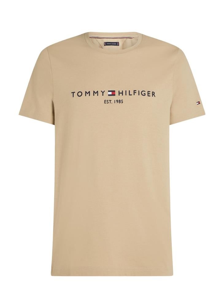 TOMMY HILFIGER - Slim T-Shirt With Embroidered Logo - Image 1