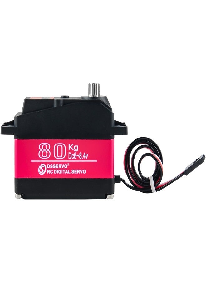 Stemedu 80KG High Torque RC Servo DS5180, Large Size PWM Control Servo, Stainless Steel Gear, 270° Control Steering Motor for 1/5 RC Vehicles, Crawlers, Robots, Boats - Image 2