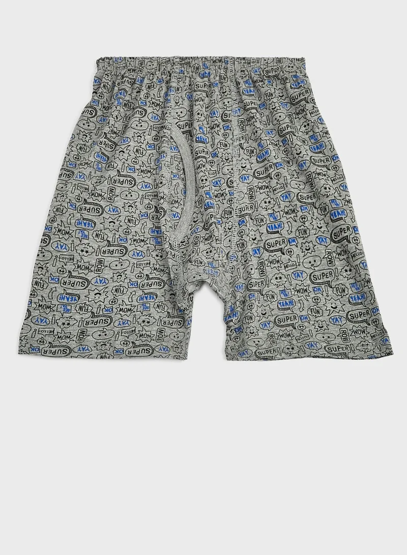Pinata Pack Of 5 Printed Boys Boxer