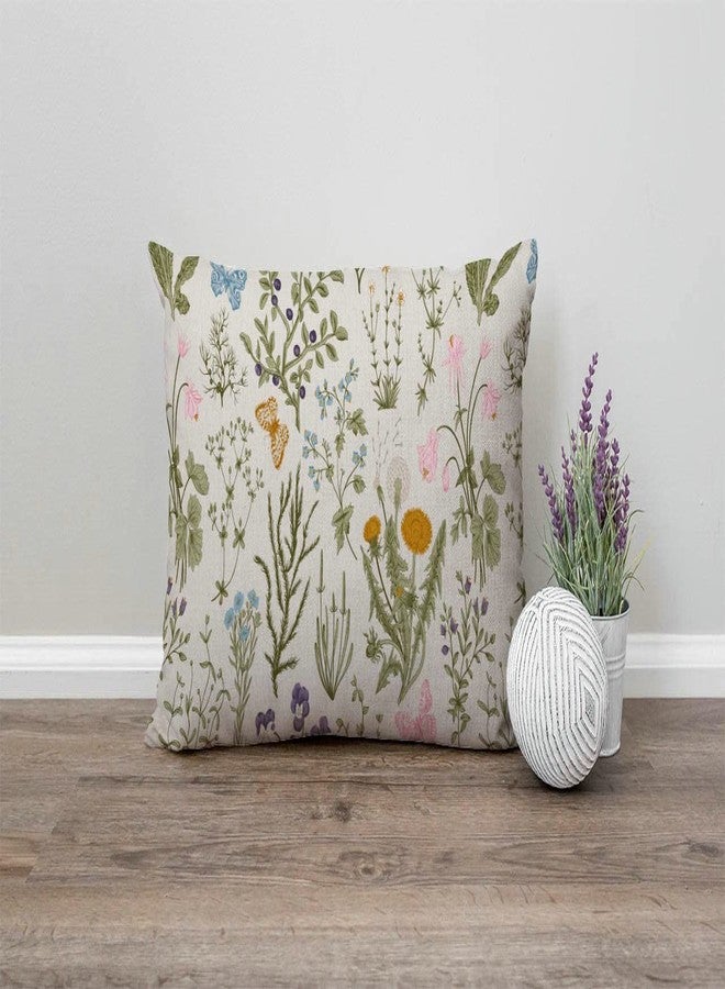 Solekla Vintage Garden Plants with Herbs Flowers Botanical Cotton Linen Decorative Throw Pillow Case Cushion Cover Pillowcase for Couch Sofa Bed,12 X 20 Inches - Image 4