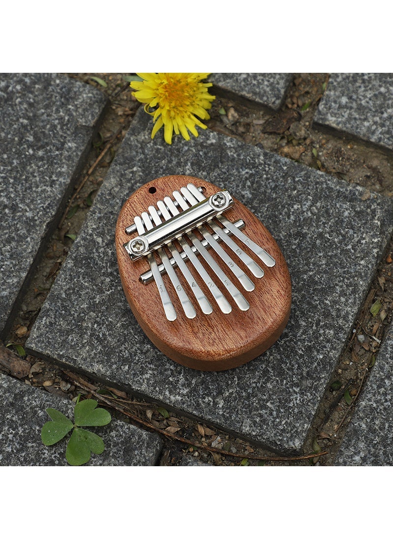 8-tone mini thumb piano kalinba solid wood crystal transparent five-finger piano portable beginner finger piano musical instrument style - Image 3