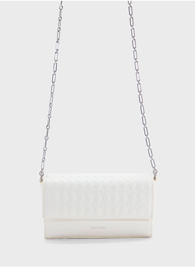 CALVIN KLEIN MINI QUILT CROSSBODY BAG WITH CHAIN  - Image 1