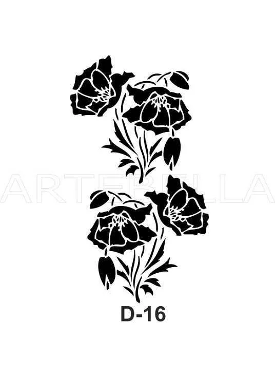 Artebella D-16 Stencil D Series 20x30 cm