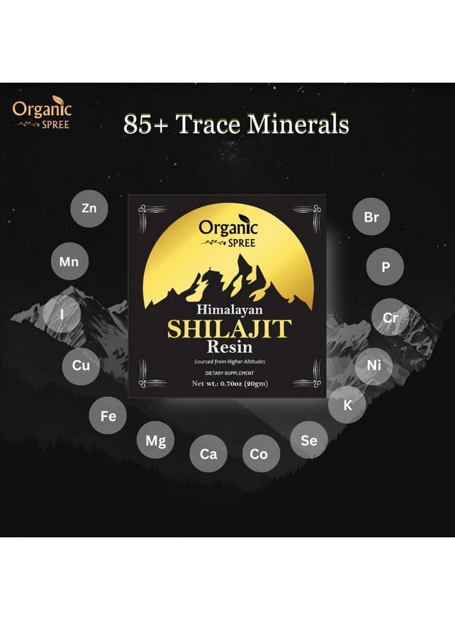 Organic Spree Pure Himalayan Shilajit Resin 20gm (0.70oz) Pure Himalayan Resin with 85+ Trace Minerals, 75%+ Fulvic Acid, Supports Energy, Recovery, Immune Function, and Overall Health (1) - Image 2