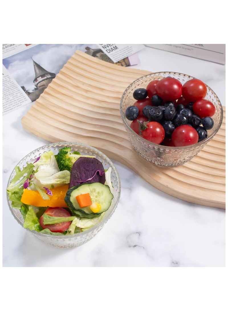 HOME ZONE Set of 8 13 OZ (385ml) Glass Small Bowls for Kitchen Dessert for Ice Cream Snack Side Dishes Small Serving Bowls for Dipping - Image 4