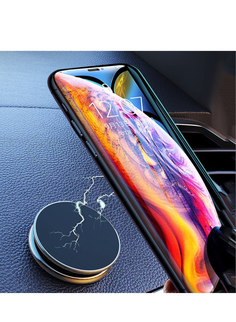 Captaintech Magnetic Phone Car Mount, Dashboard Phone Holder for Car, Nano Adhesive, Super Strong Magnets, 360° Rotation, Universal Compatibility for Iphone, Samsung, Lg, Gps, Fits All Smartphones - Image 2