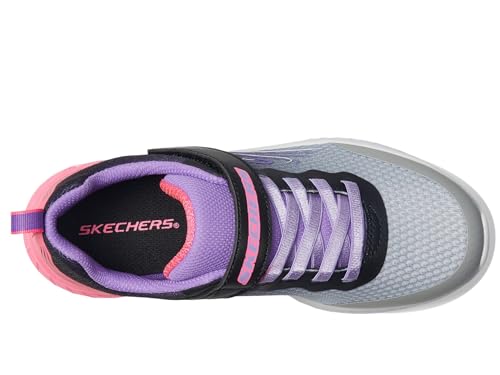 Skechers Kids Girls Microspec Max Plus Sneaker, Grey/Pink, 11, Little Kid - Image 3