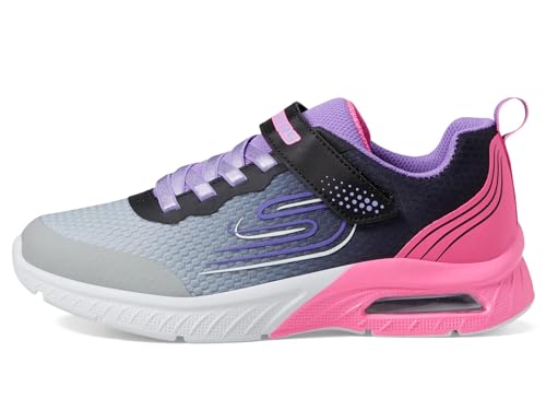 Skechers Kids Girls Microspec Max Plus Sneaker, Grey/Pink, 11, Little Kid - Image 5