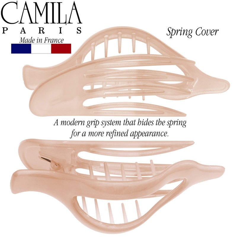 Camila Paris CP2399 French Hair Clips, Large Side Slide Hair Clips for Long Curly Wavy Hair, Strong Hold No Slip Grip, Girls Hair Claw Clips for Women, Styling Girls Hair Accessories, Made In France - Image 5