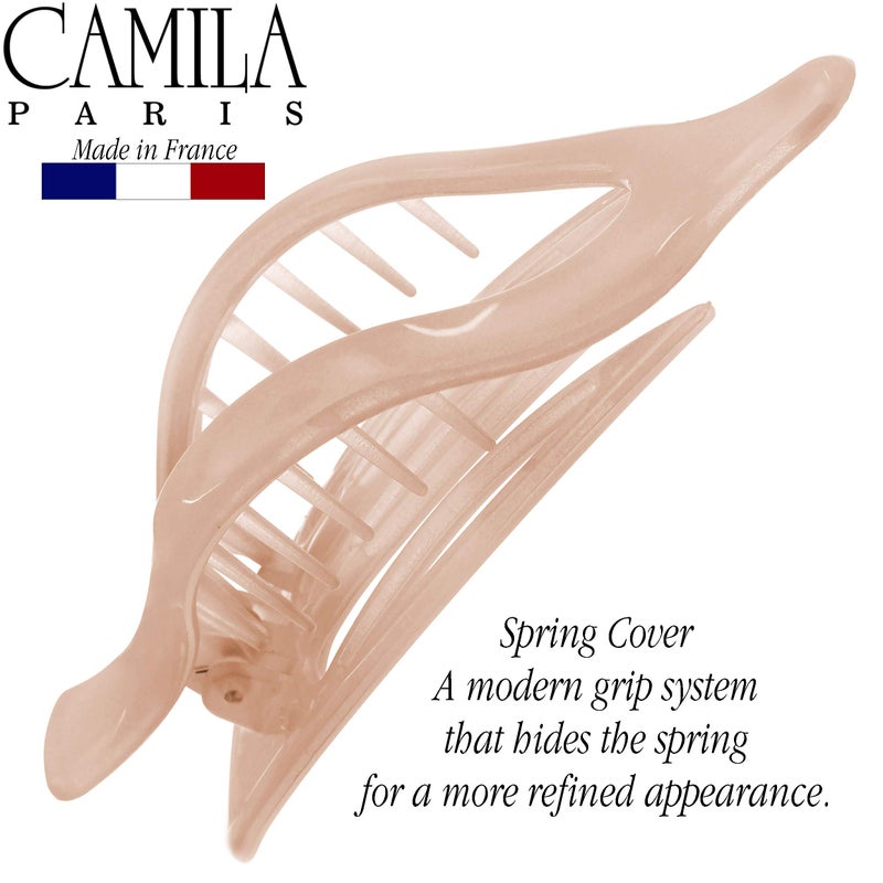 Camila Paris CP2399 French Hair Clips, Large Side Slide Hair Clips for Long Curly Wavy Hair, Strong Hold No Slip Grip, Girls Hair Claw Clips for Women, Styling Girls Hair Accessories, Made In France - Image 3