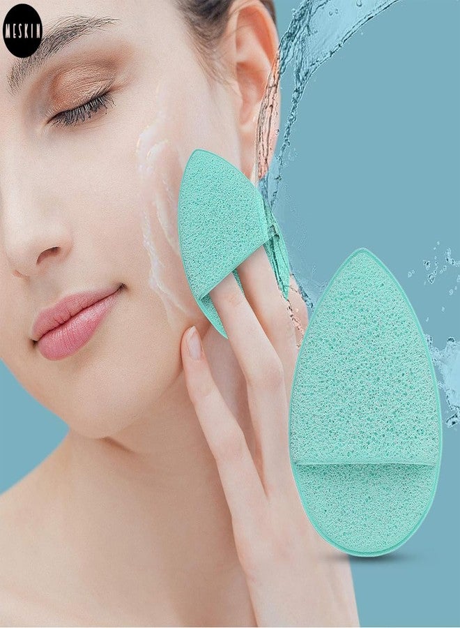 MeSkin Facial Cleansing Sponges - Deep Pore Cleansing, Blackhead Removal, Exfoliation - Drop Shape Puff, All Skin Types, Reusable, Eco-Friendly Skincare Tools (Multicolor, Pack of 1) - Image 4