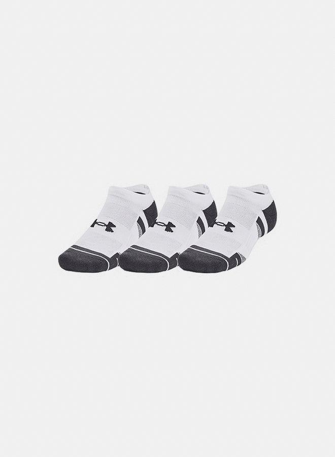 UNDER ARMOUR Unisex UA Performance Tech 3-Pack No Show Socks - Image 3
