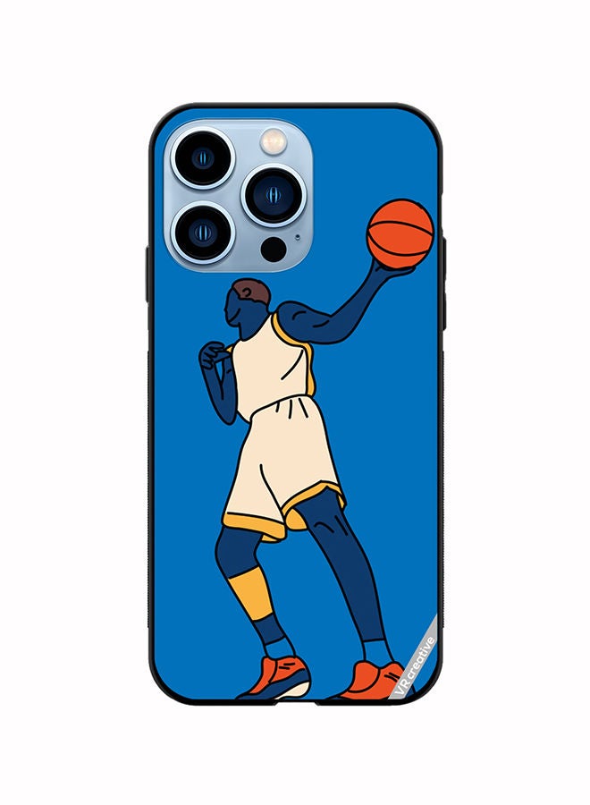 VR CREATIVE Protective Case Cover For Apple iPhone 13 Pro Basketball Player In Action With Ball Design Multicolour - Image 1