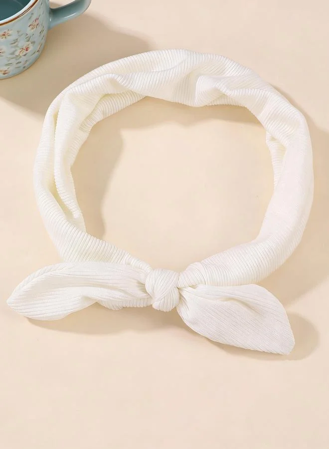 Take Two White Rabbit Ear Headband