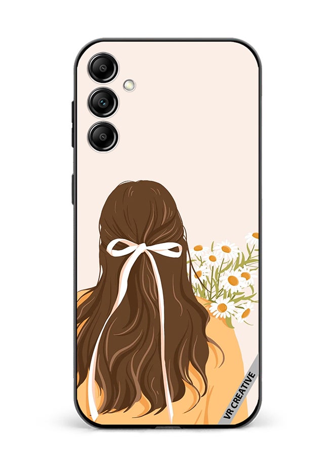 VR CREATIVE غطاء حماية لهاتف سامسونج جالاكسي A55 تصميم فتاة متعدد الألوان - Image 1