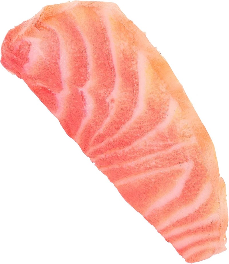 Realistic Simulation Salmon Slice Model 10 Inch Kitchen Prop Home Decor - Image 1
