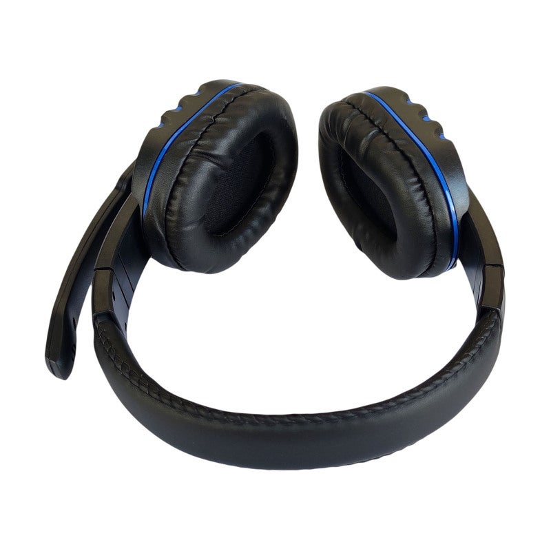Kubite Gaming Headphones Blue 40Mm Speakers Soft Thick Noise Canceling Ear Muffs - Adjustable Omnidirectional Mic Telescopic Headband Immersive Audio for Pro Gamers & Casual Players - Image 2