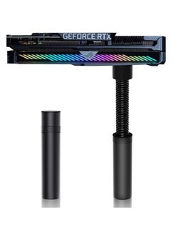 Generic GPU Support Bracket, Graphics Video Card Brace with Height Adjustable, Anti-Sag Holder for Universal Graphics Card, GPU Stand with Magnet and Rubber Pad (Black)  - Image 1