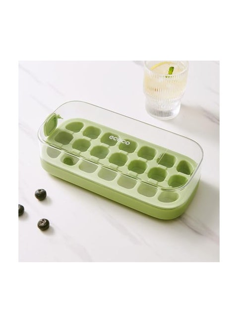 Vertical Ice Cube Tray, Ice Cube Tray with Lid and Bin, Ice Cube Tray, Magic Ice Cube Maker, Easy Release, Quick Filling & No Touching, Ice Cube Pop Out Tray for Freezer Drink