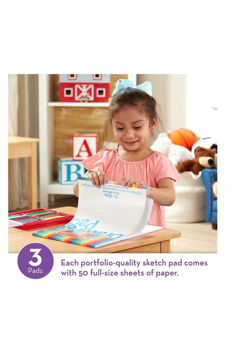 Melissa & Doug Drawing Paper Pad Bundle Multi Color Pack of 3 - Image 2