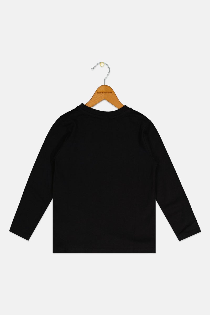 Hamleys Toddlers Boy Long Sleeve Graphic Print T-Shirt, Black - Image 3