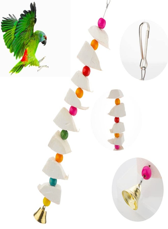 DQITJ Bird Cuttlebone Chew Toy, Natural Calcium Cuddle Bone Sharp Beaks Cage Toy for Parrot Budgie Conure Cockatiel (8 Pcs in a Bunch) - Image 5