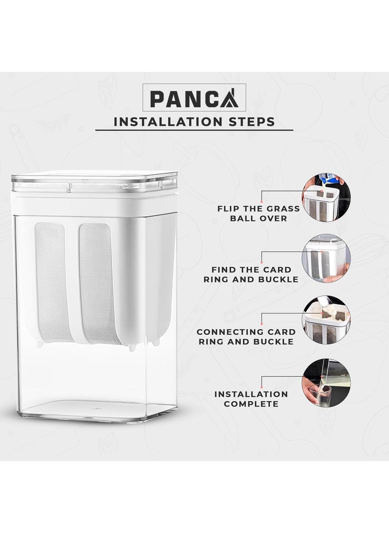 PANCA - PANCA Hung Curd Strainer Box Curd Maker and Greek Yogurt Maker 1100ml Fine Mesh Strainer with Lid Multifunctional Yoghurt Filter Curd Maker for Home Whey Separator - Image 1