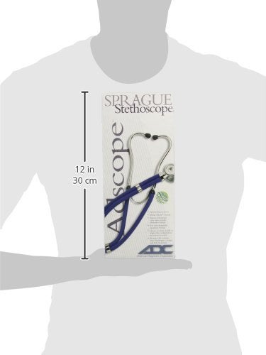 ADC Adscope 641 Sprague Stethoscope with 5 Interchangeable Chestpiece Options, 30 inch Length, Frosted Peacock Blue - Image 3