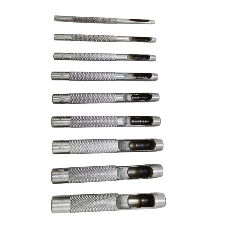 مجموعة ثقب الفولاذ متعددة الأقطار لمشاريع الحرف الجلدية والفنية - Image 1