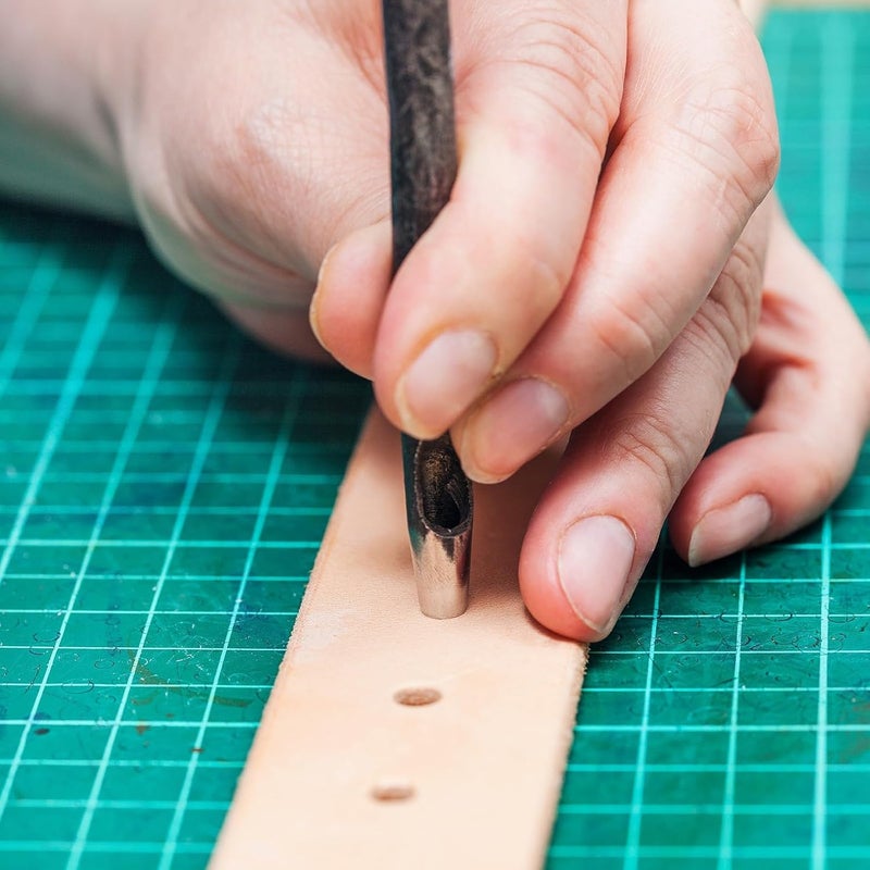 مجموعة ثقب الفولاذ متعددة الأقطار لمشاريع الحرف الجلدية والفنية - Image 3