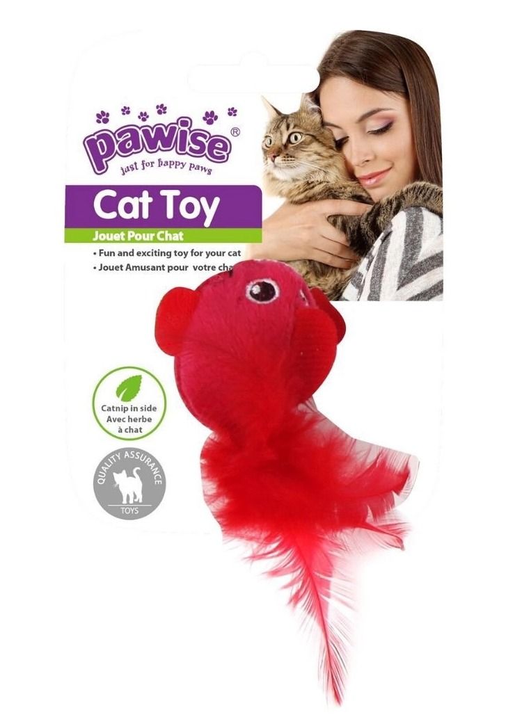 Pawise Bird Shape Cat Toy (Assorted Colors) 1 Piece - Image 3