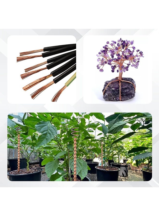 YelaJoy Electroculture Gardening Copper Wire 65 Feet Pure Gauge Bare Copper Wire Soft Copper for Plant and Vegetable Growth Garden Bed and Greenhouse Applications - Image 2