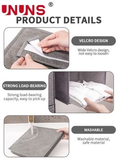 UNUNS 5-Shelf Hanging Closet Organizer,Hanging Shelves For Closet With 2 Removable Drawers,Hanging Shelf Organizer For Bedroom Or Garment Rack  - Image 4