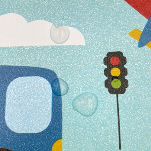 LoveFaye Yifely Traffic Car Wallpaper Border Self-Adhesive Wall Decor Sticker for Kids Room Nursery School Classroom - Image 3