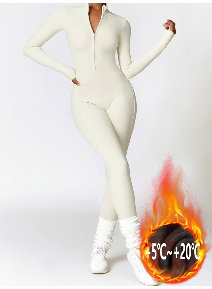 general Winter Warm Jumpsuits Women Zipper Long Sleeve Romper - Image 1