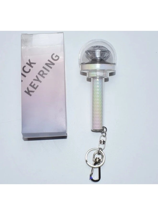 Generic Cute KPOP Light Keychain Silicone Stick Pendant Keyring Bag Accessories Birthday Gift-Color:O-Ships From:CHINA - Image 1