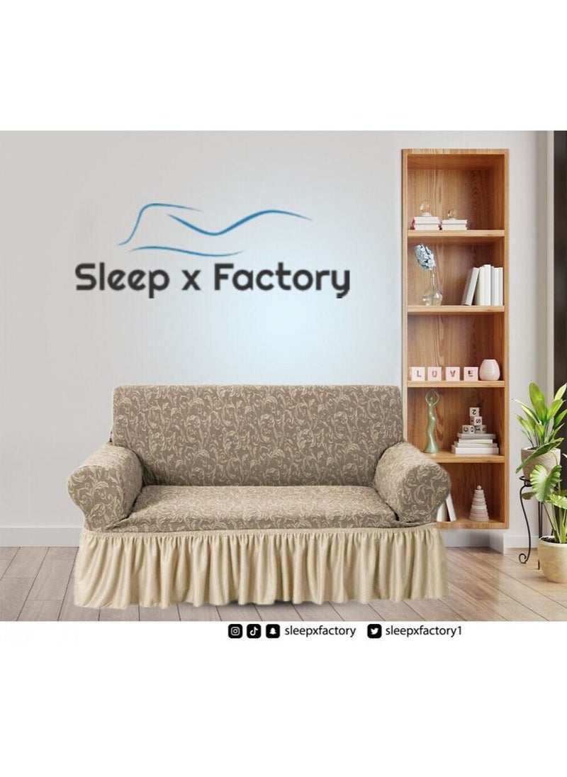 Sleep x Factory 1 Piece 2 Seats Sofa Cover  - Image 1