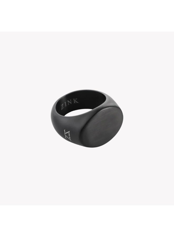 ZINK Men's Black Stainless Steel Ring | ZJRG043B-18 - Image 3
