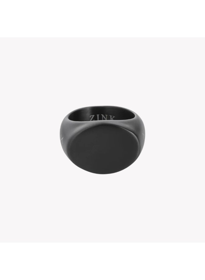 ZINK Men's Black Stainless Steel Ring | ZJRG043B-18 - Image 2